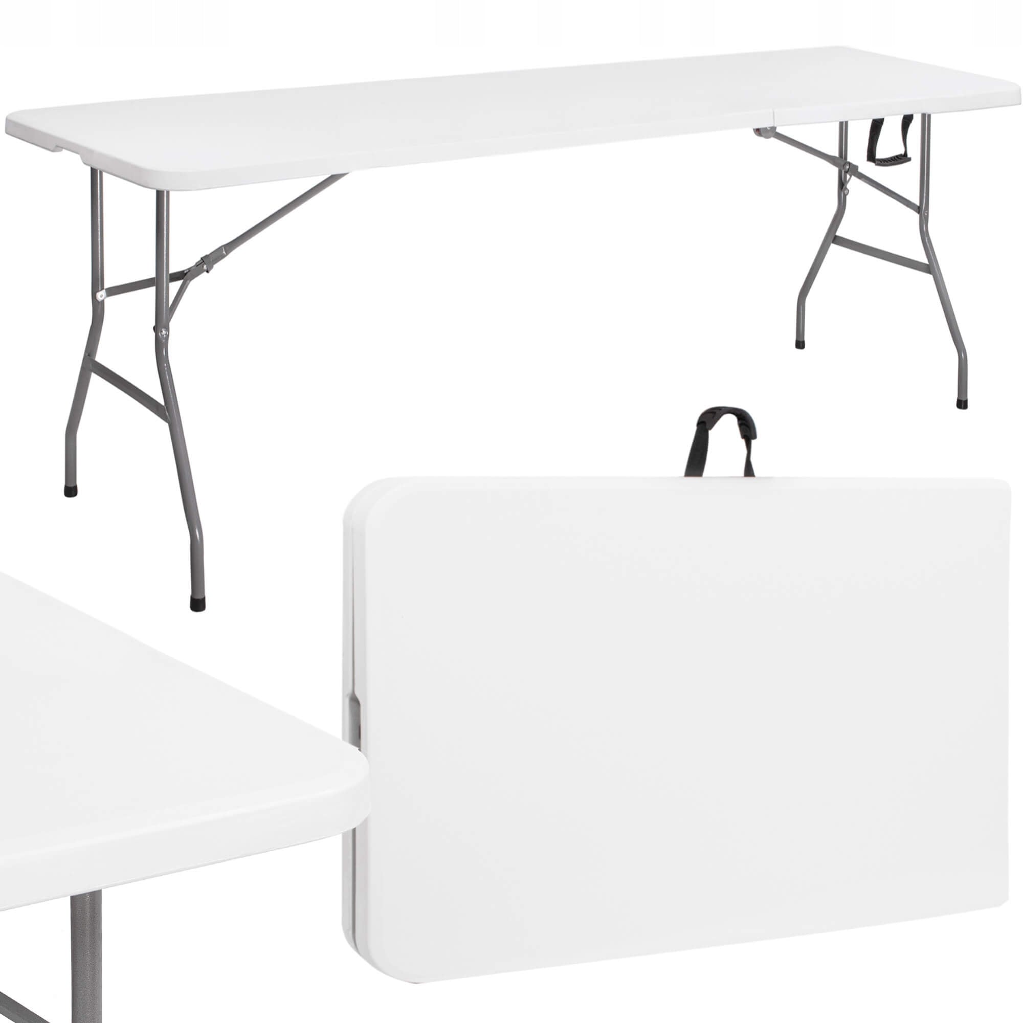 Masa dreptunghiulara pliabila multifunctionala, 2.4 m x 0.75 m x 0.75 m