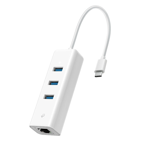 ADAPTOR RETEA TP-LINK , extern, USB Type-C, port RJ-45 | USB 3.0 x 3, 1000 Mbps Gigabit LAN, "UE330C"