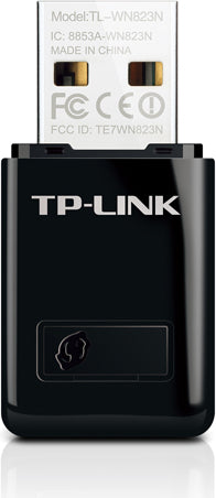 ADAPTOR RETEA TP-LINK mini, extern wireless 2.4 GHz, USB 2.0, port, 300 Mbps, antena interna x 1, "TL-WN823N" 45502442