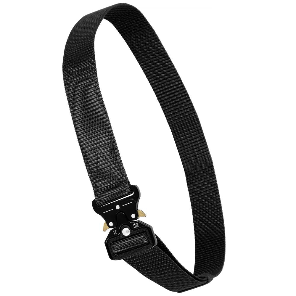 Curea centura Tactical Combat pentru barbati 3.5 x 125 cm, rezistent, negru