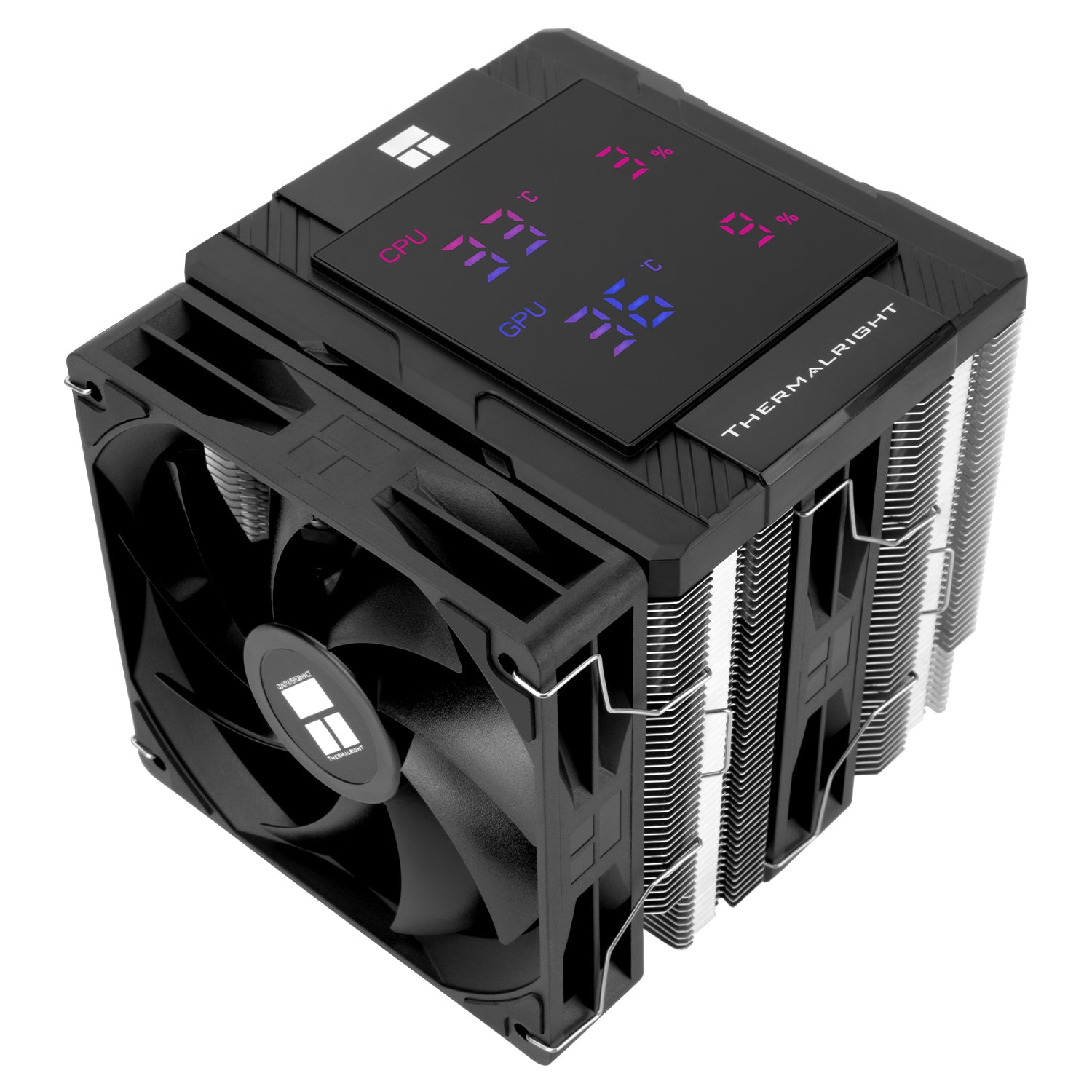 COOLER Thermalright "Peerless Assassin 120 Digital Black" skt. Intel si AMD, racire cu aer, vent. 2 x 120mm (TL-C12C-X28 V2), 1850 rpm, 6 heatpipes, inaltime 162mm, ,"Peerless Assassin 120 Digital Black"