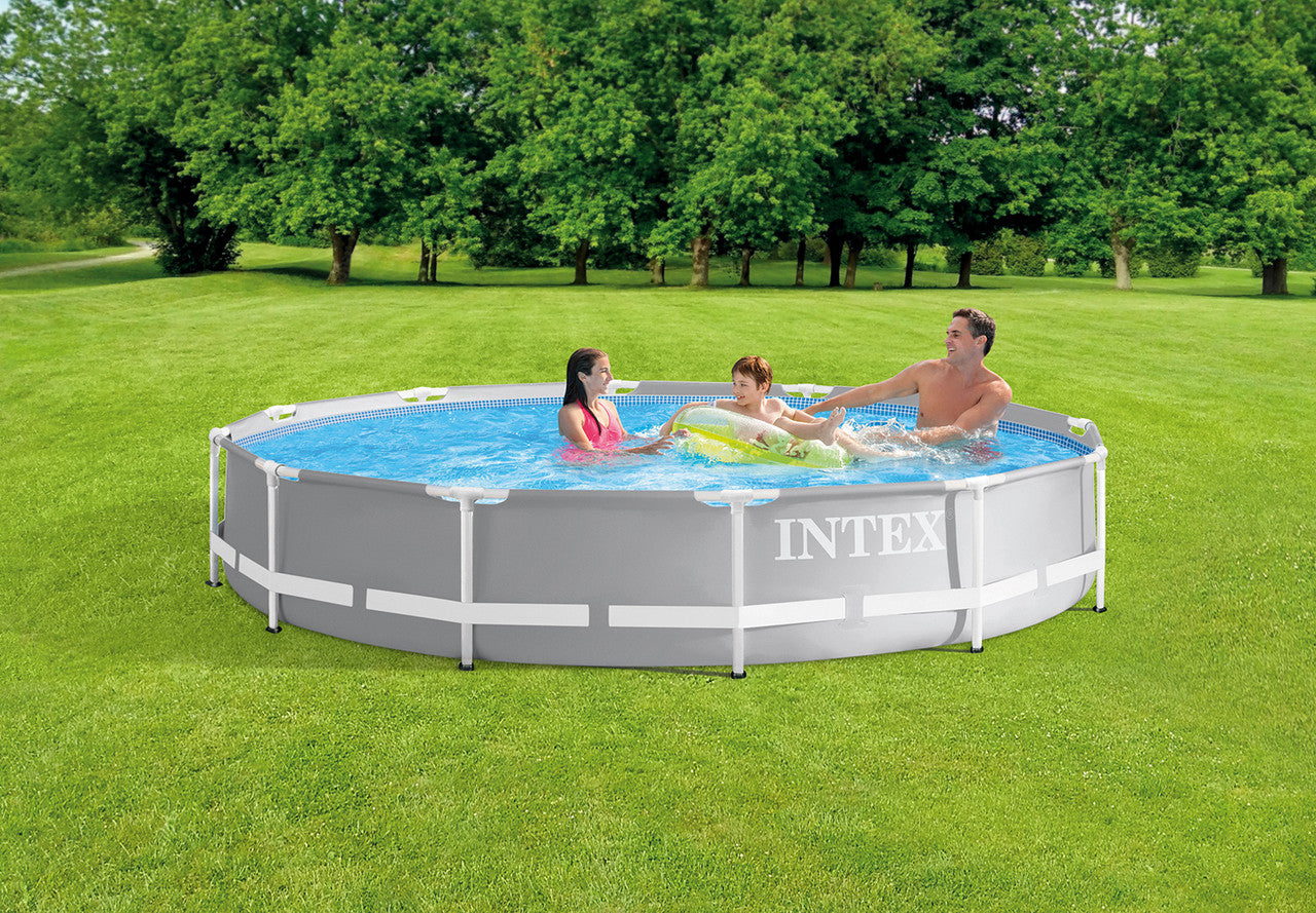 Piscina cadru metalic Intex Prism Frame, 305x76 cm, 4.500 litri