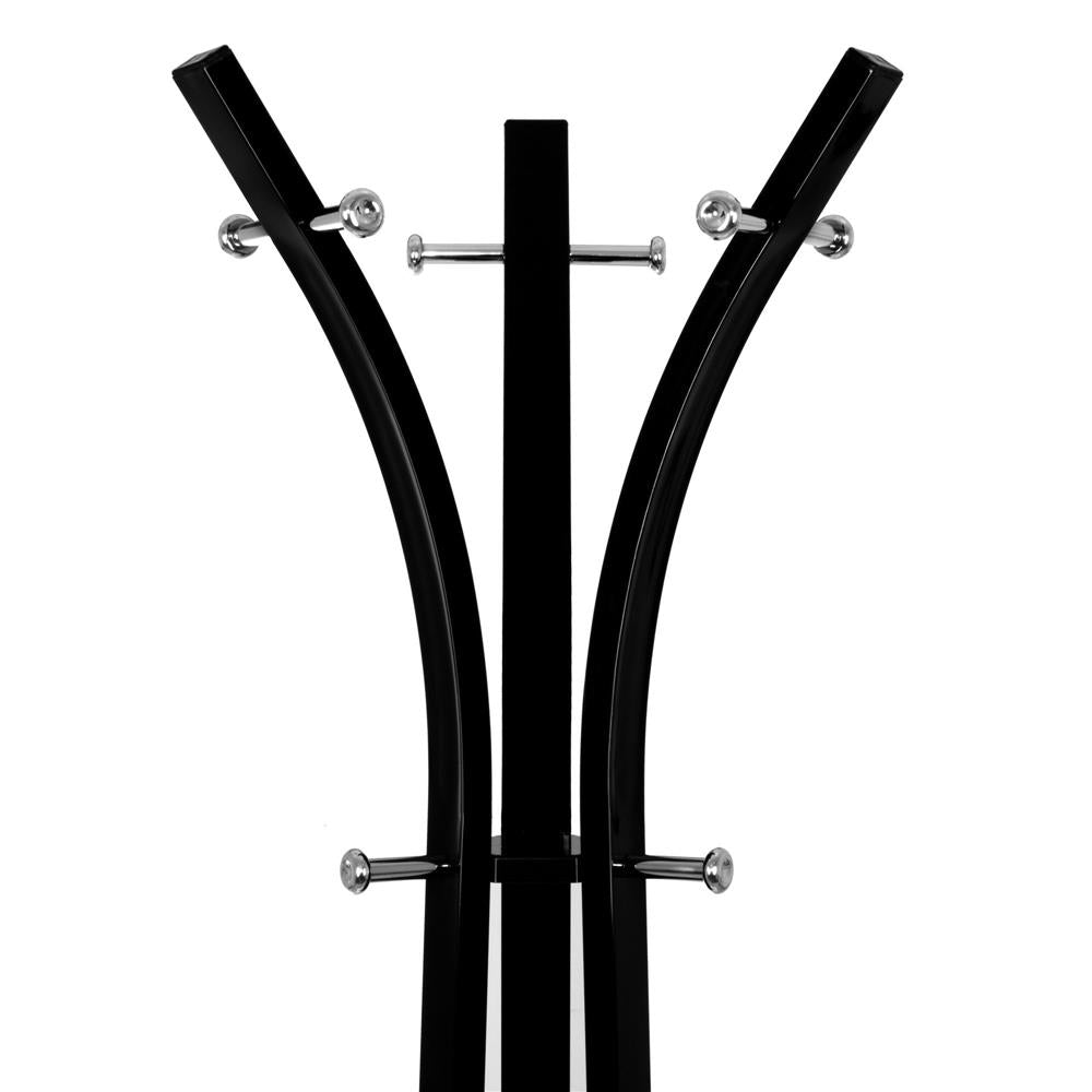 Cuier din metal Sersimo, 9 agatatoare, 180cm, negru