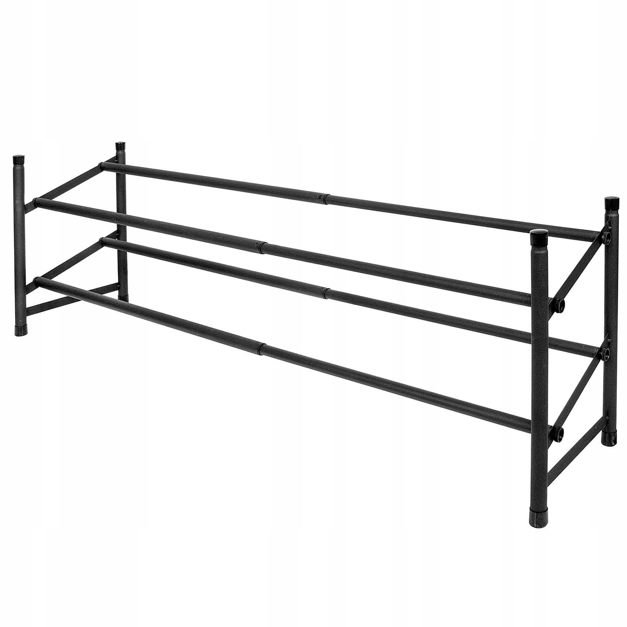 Pantofar extensibil cu 2 rafturi, 62-115cm, negru