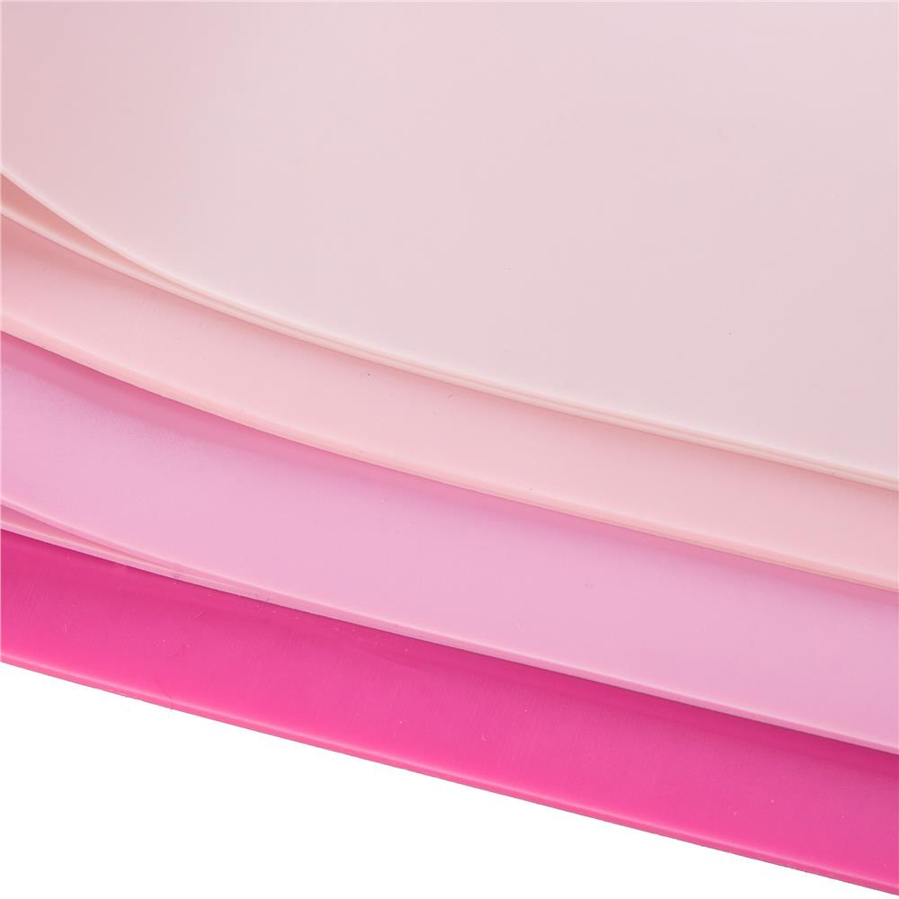 Set 4 benzi elastice latex, Sersimo, roz, 4 trepte dificultate