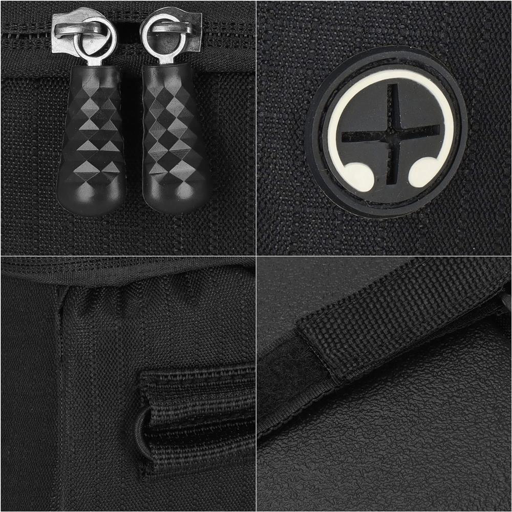 Geanta bicicleta impermeabila, cu buzunar pentru telefon, 19x10x10cm, negru