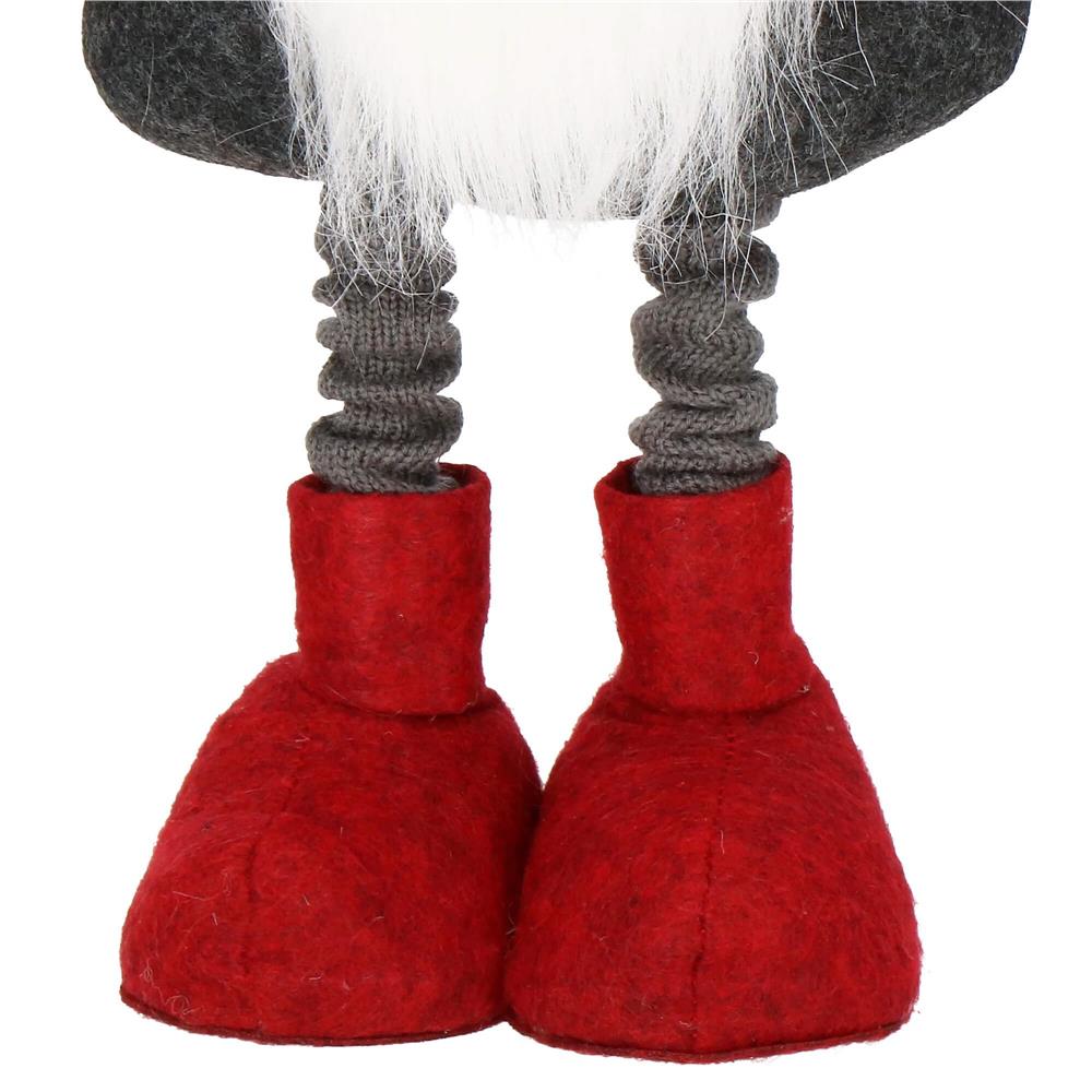 Figurina Craciun, Spiridus, picioare telescopice, inaltime extensibila 51-70cm