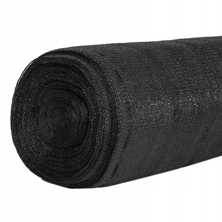 Plasa umbrire si intimitate pentru gard, 1.5m latime, 25m lungime, 140g densitate, negru