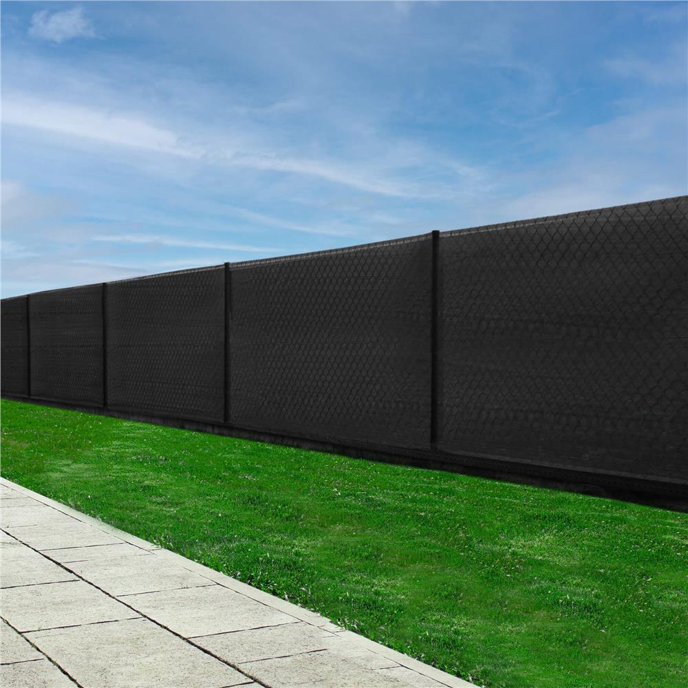 Plasa umbrire si intimitate pentru gard, 1.5m latime, 10m lungime, 140g densitate, negru