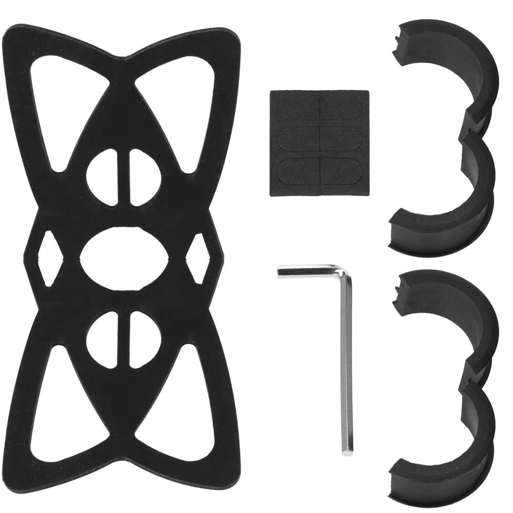 Suport de telefon pentru bicicleta, motocicleta, scuter, trotineta, din aluminiu, negru