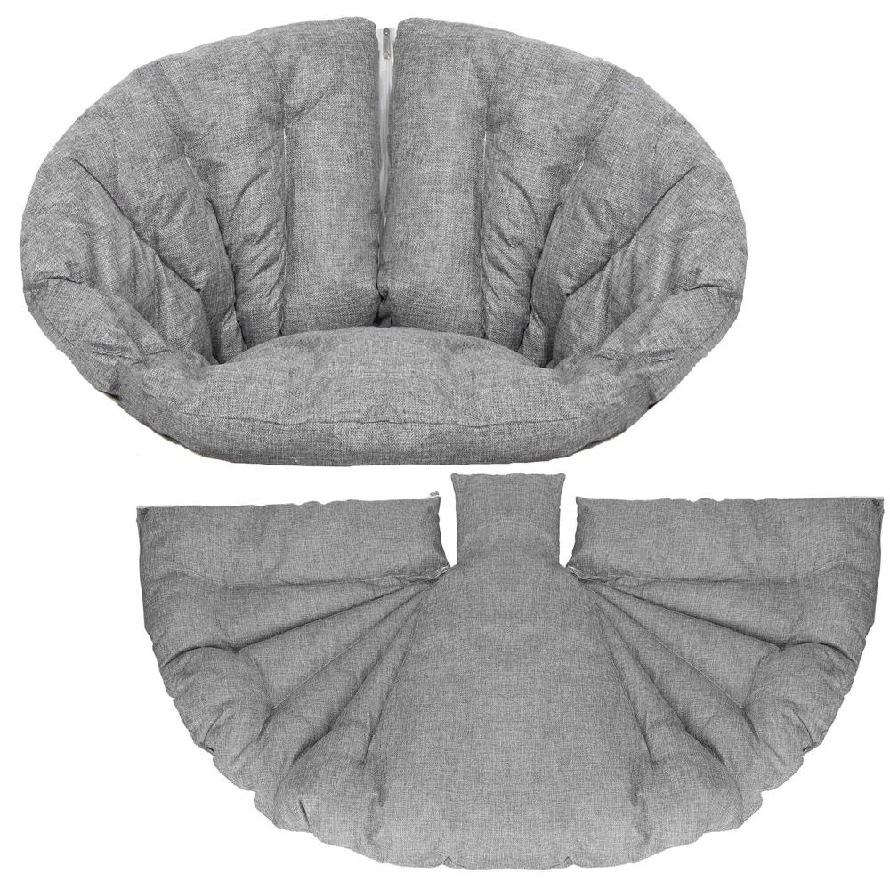 Perna pentru leagane suspendate, cu fermoar, gri, 130x75cm