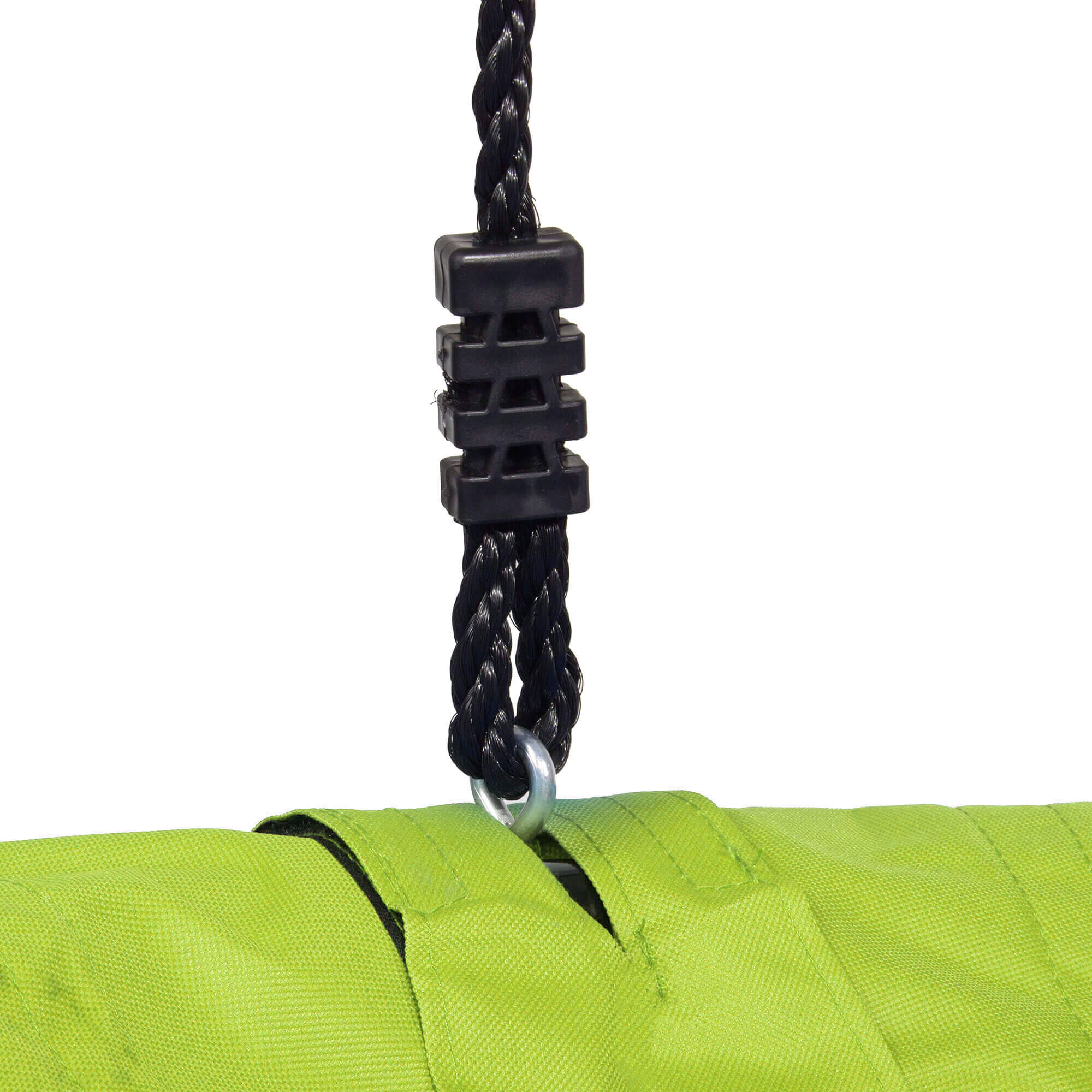 Leagan tip cuib Sersimo NS12, diametru 60cm, inaltime reglabila, pentru exterior, sarcina 100 kg, Verde Negru