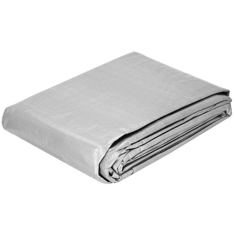 Prelata din polietilena impermeabila laminata, 210g/m2, 6x8m, gri