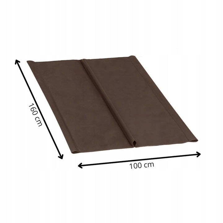 Husa din panza pentru leagan gradina de 4 persoane, sezut si spatar, 160x100cm, maro