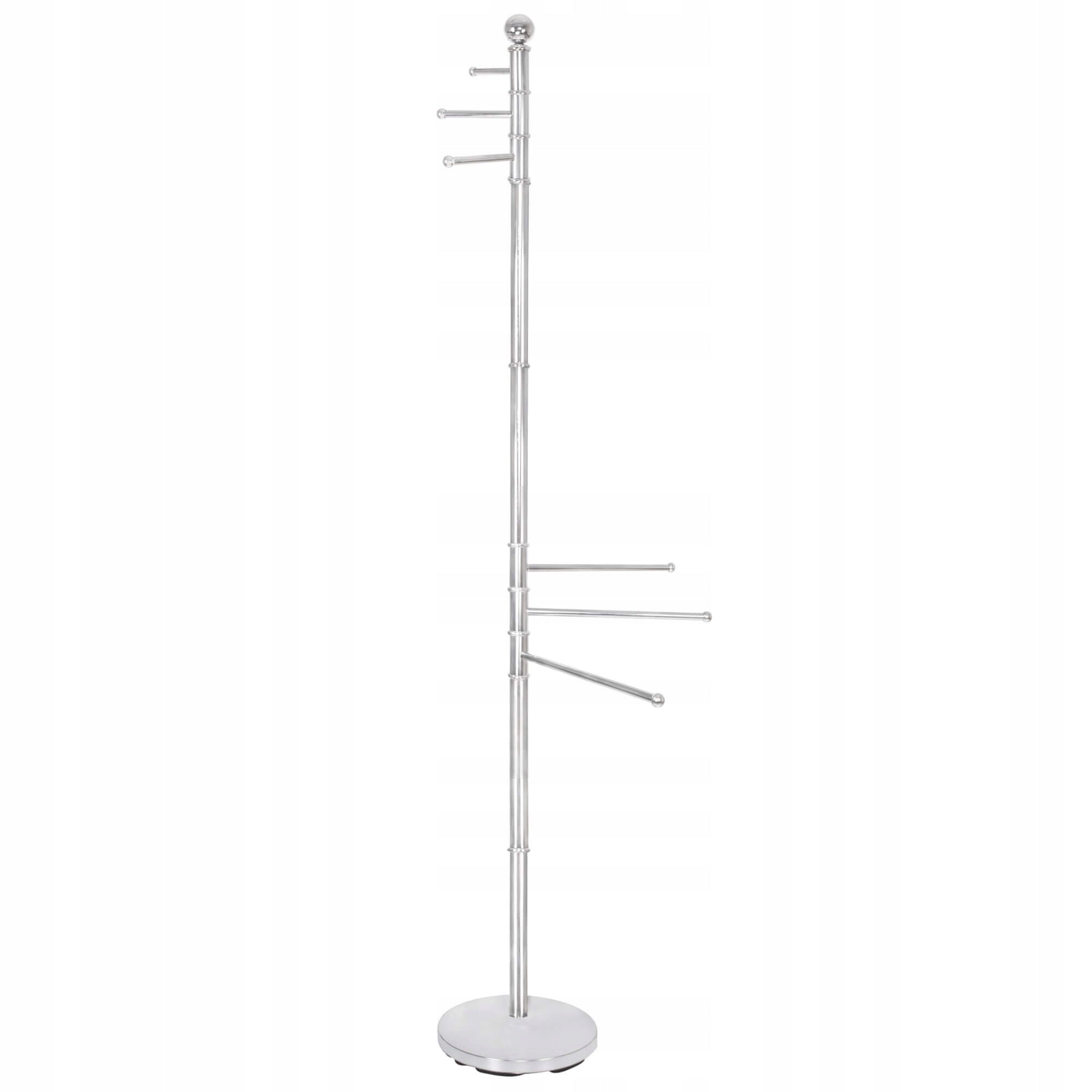 Suport cuier Sersimo pentru prosoape sau haine cu 6 brate, inaltime 176cm, cromat