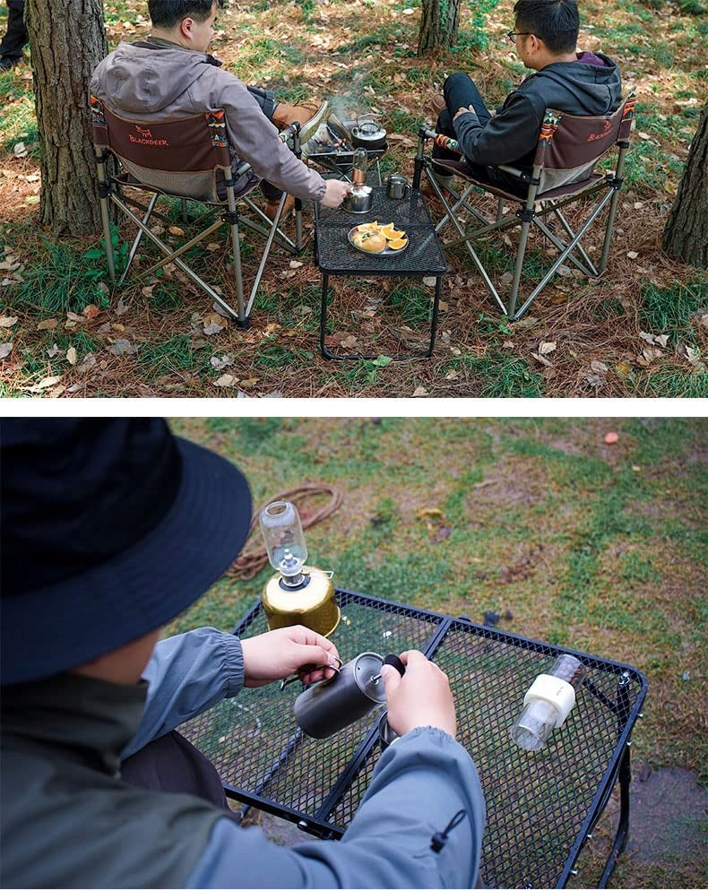 Masa pliabila metalica pentru gradina, plaja sau picnic, 60x40x25cm