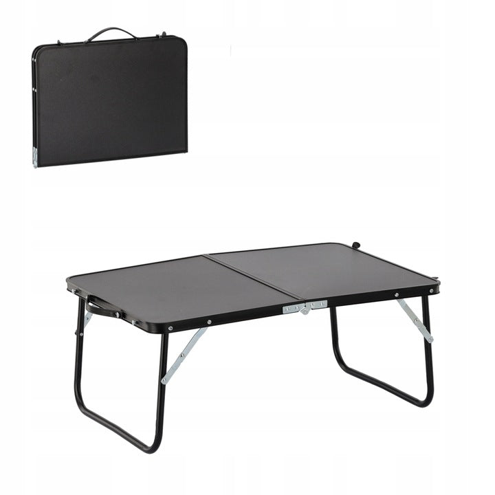Masa pliabila metalica pentru gradina, plaja sau picnic, blat MDF, 60x42x27cm