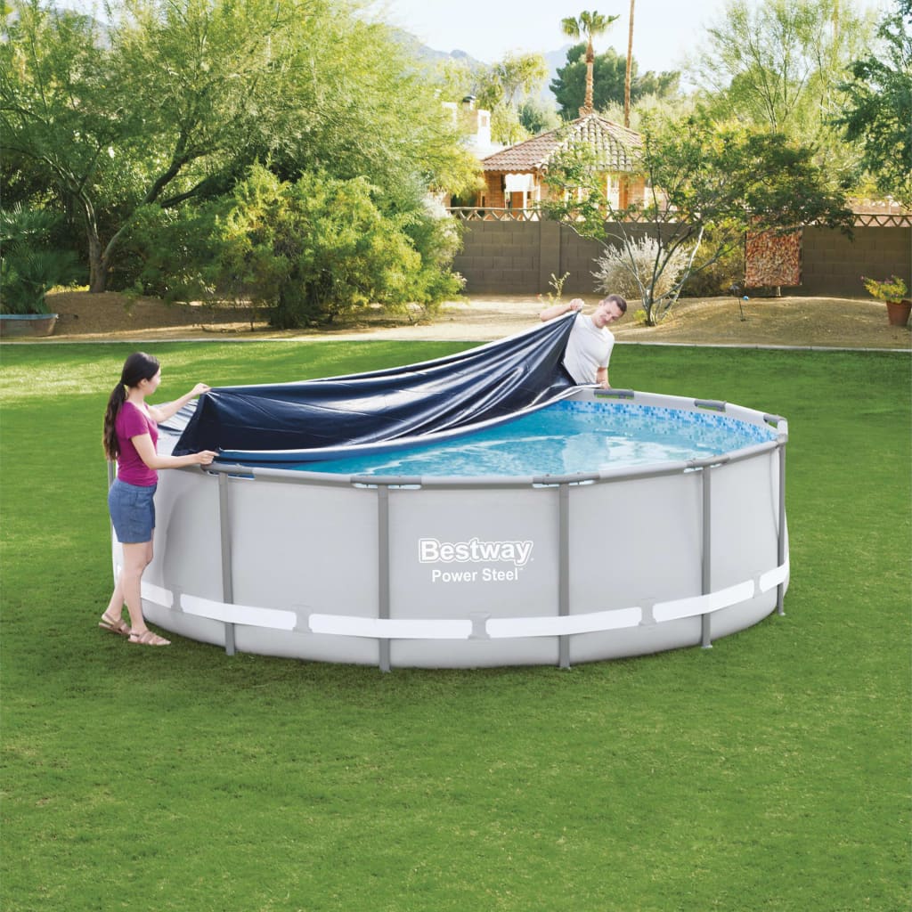 Prelata Bestway pentru piscina cu cadru metalic rotunda, 427cm
