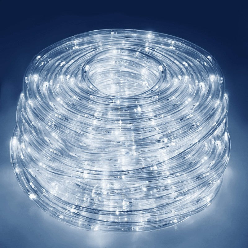 Instalatie tub furtun luminos pentru Craciun, 240 LED-uri, 10m, alb rece