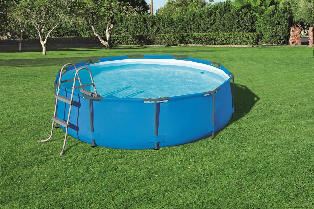 Scara pentru piscina Bestway, cu 2 trepte, 84cm, gri