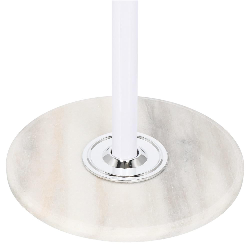 Cuier tip pom din metal Sersimo, 12 agatatoare, 174cm, alb