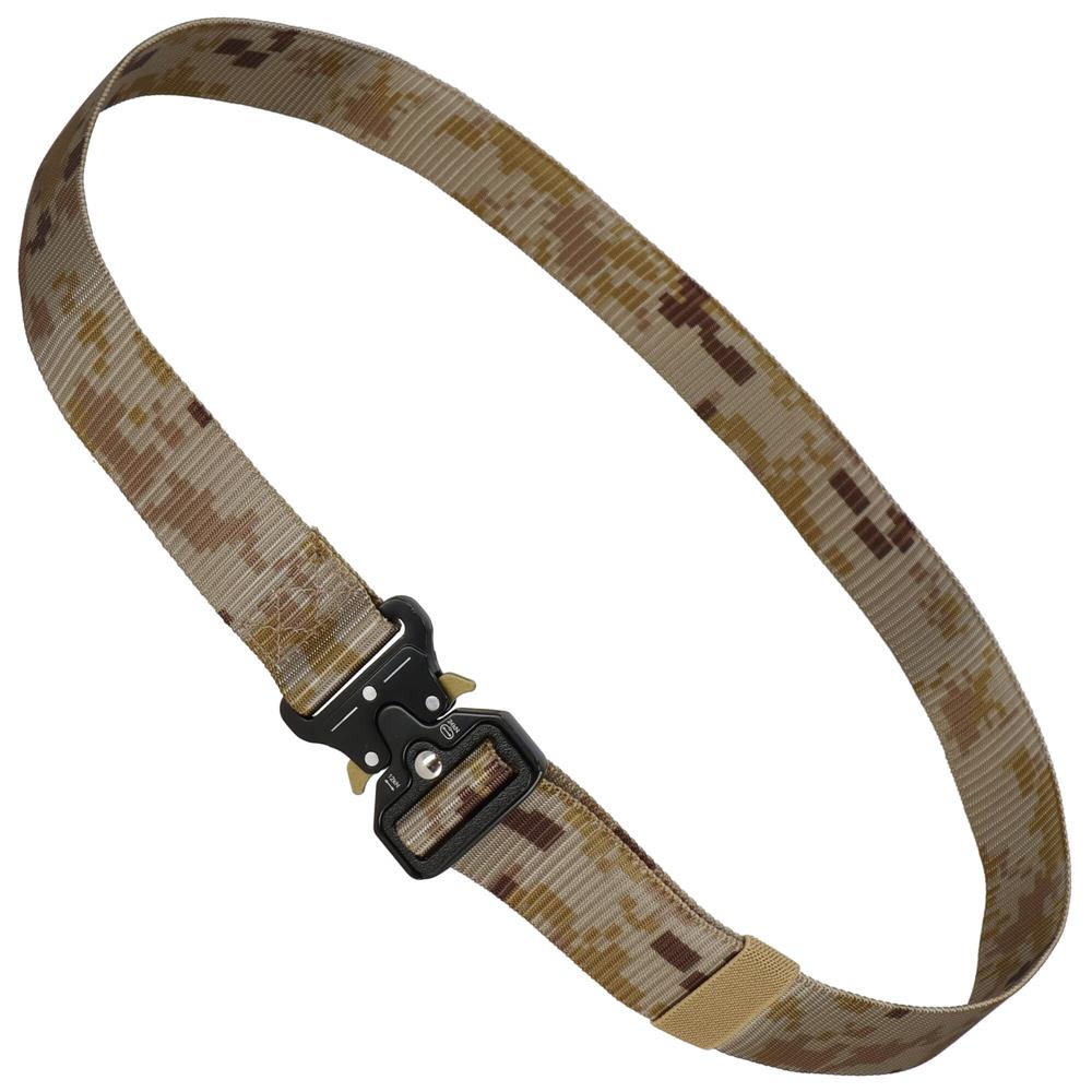 Curea centura Tactical Combat pentru barbati 3.7x125cm, rezistent, verde deschis camuflaj