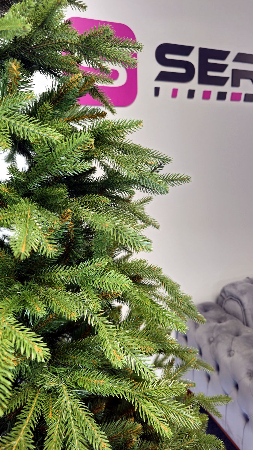Brad artificial Christmas Deluxe by Sersimo, Nature, 2D+3D, 230cm - 12