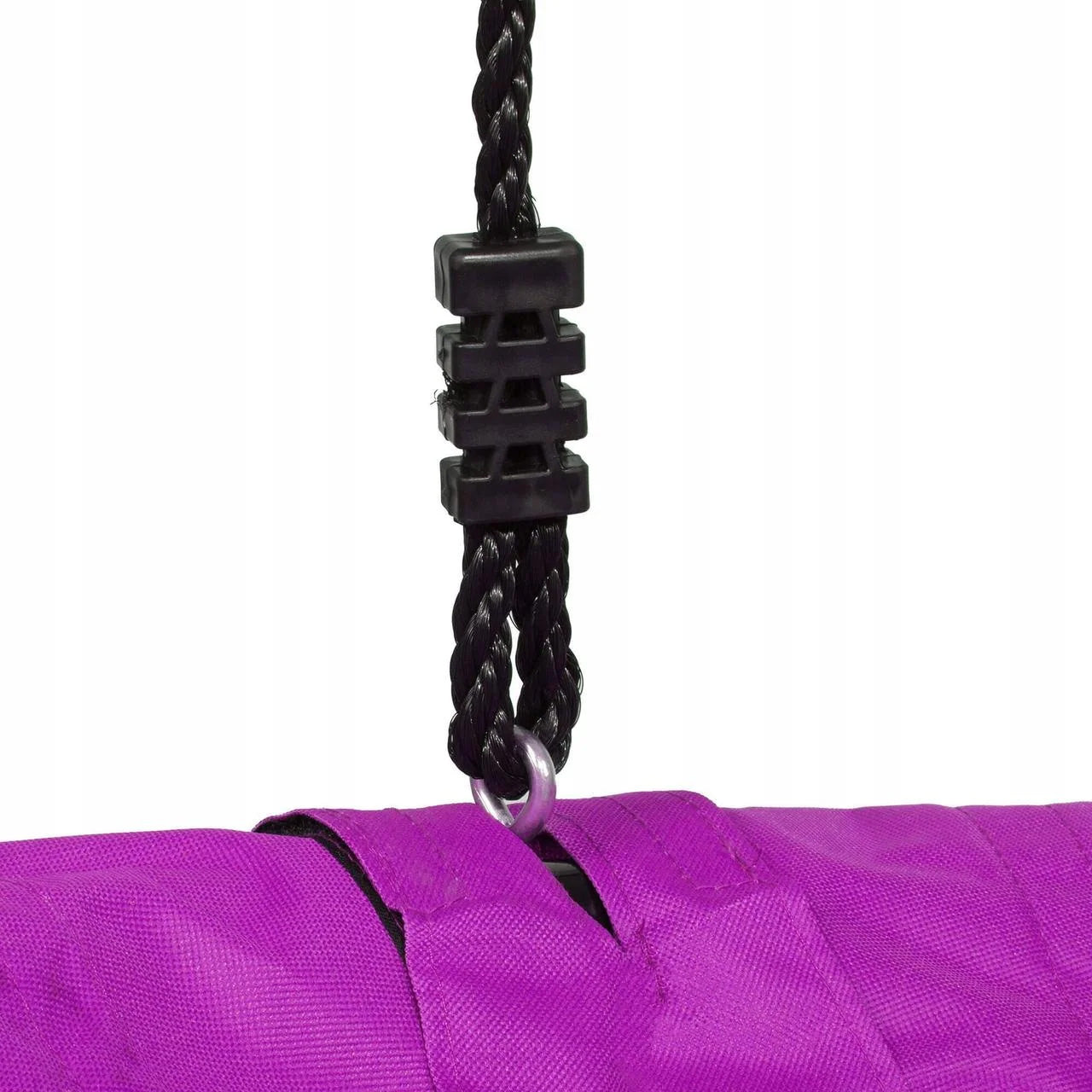 Leagan tip cuib Sersimo NS14, diametru 90cm, inaltime reglabila, pentru exterior, sarcina 150 kg, Mov Negru