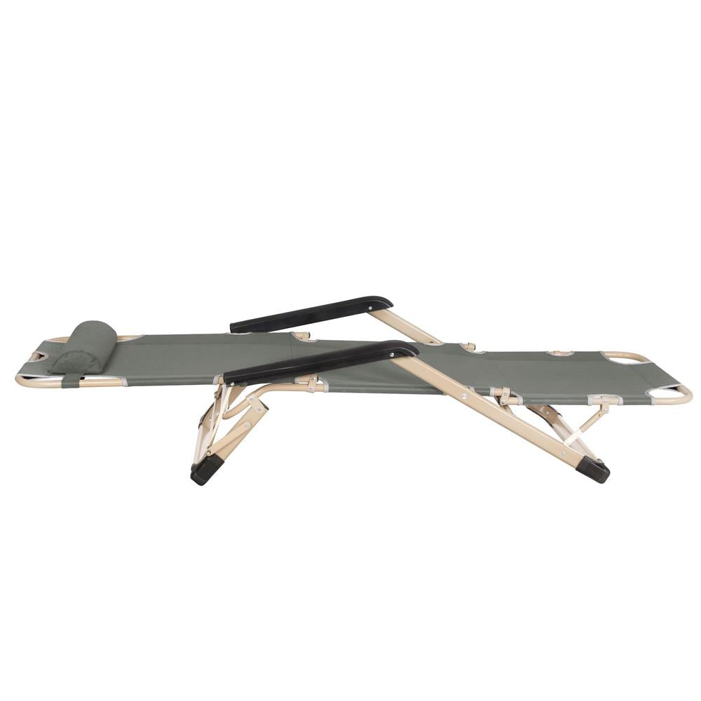 Sezlong pliabil SERSIMO GC036, 90x65x175cm, gri
