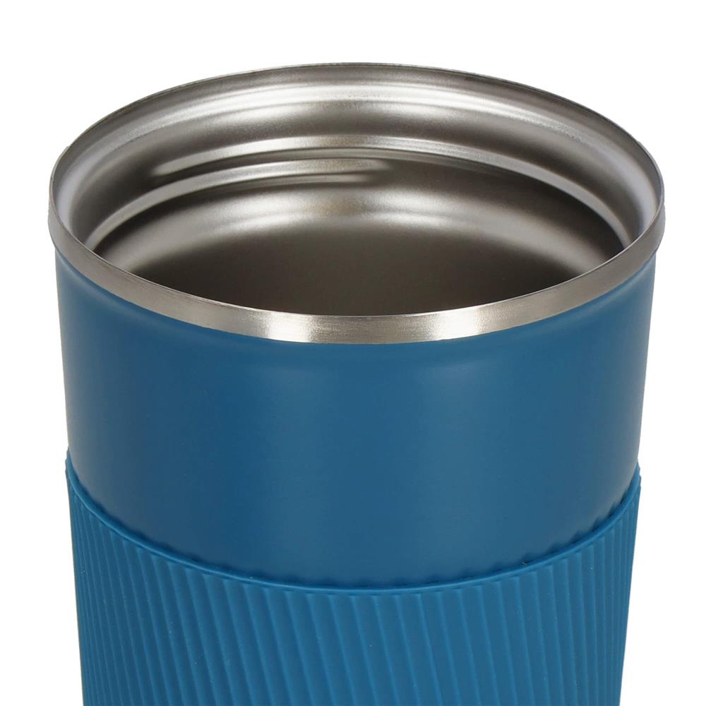 Cana termos calatorie, perete din inox dublu izolat, 500ml, 9x16.5cm, albastru