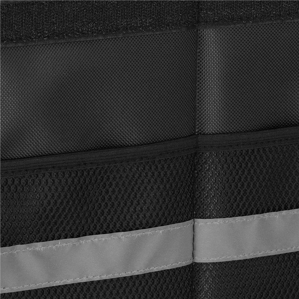 Organizator pentru portbagaj tip lada, cu buzunare laterale, pliabil, 30x58x33cm, negru