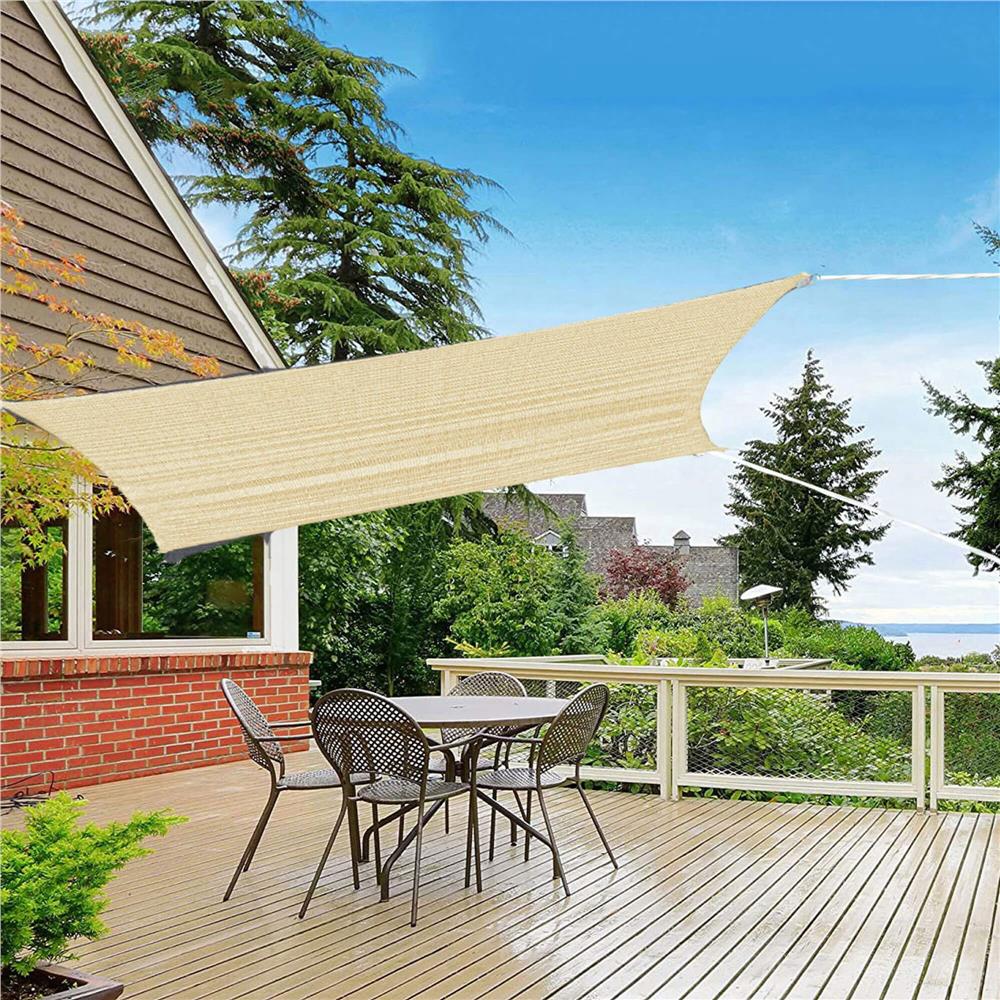 Copertina prelata de soare, dreptunghiulara, impermeabila cu protectie UV, 4x3m, bej