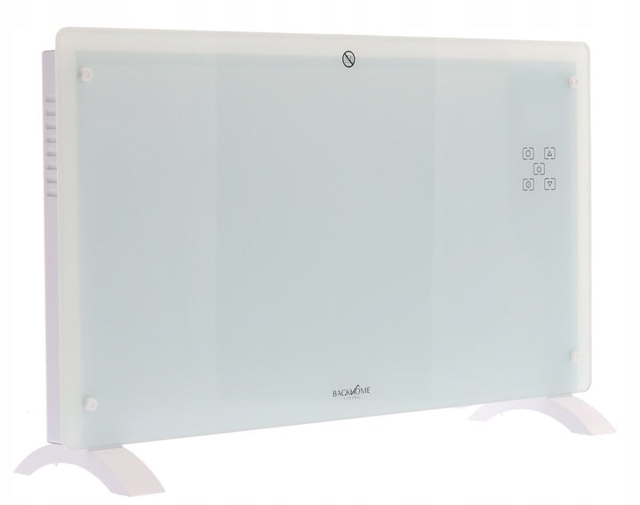 Panou de incalzire din sticla, 2500W, 3 trepte, cu termostat si telecomanda, timer, dispay LED, WiFi, alb
