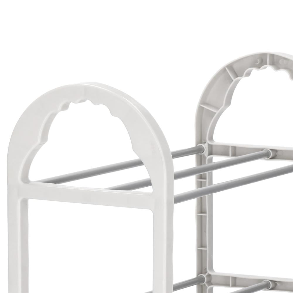 Pantofar PVC si metal, Sersimo cu 3 rafturi, 49x48cm, argintiu