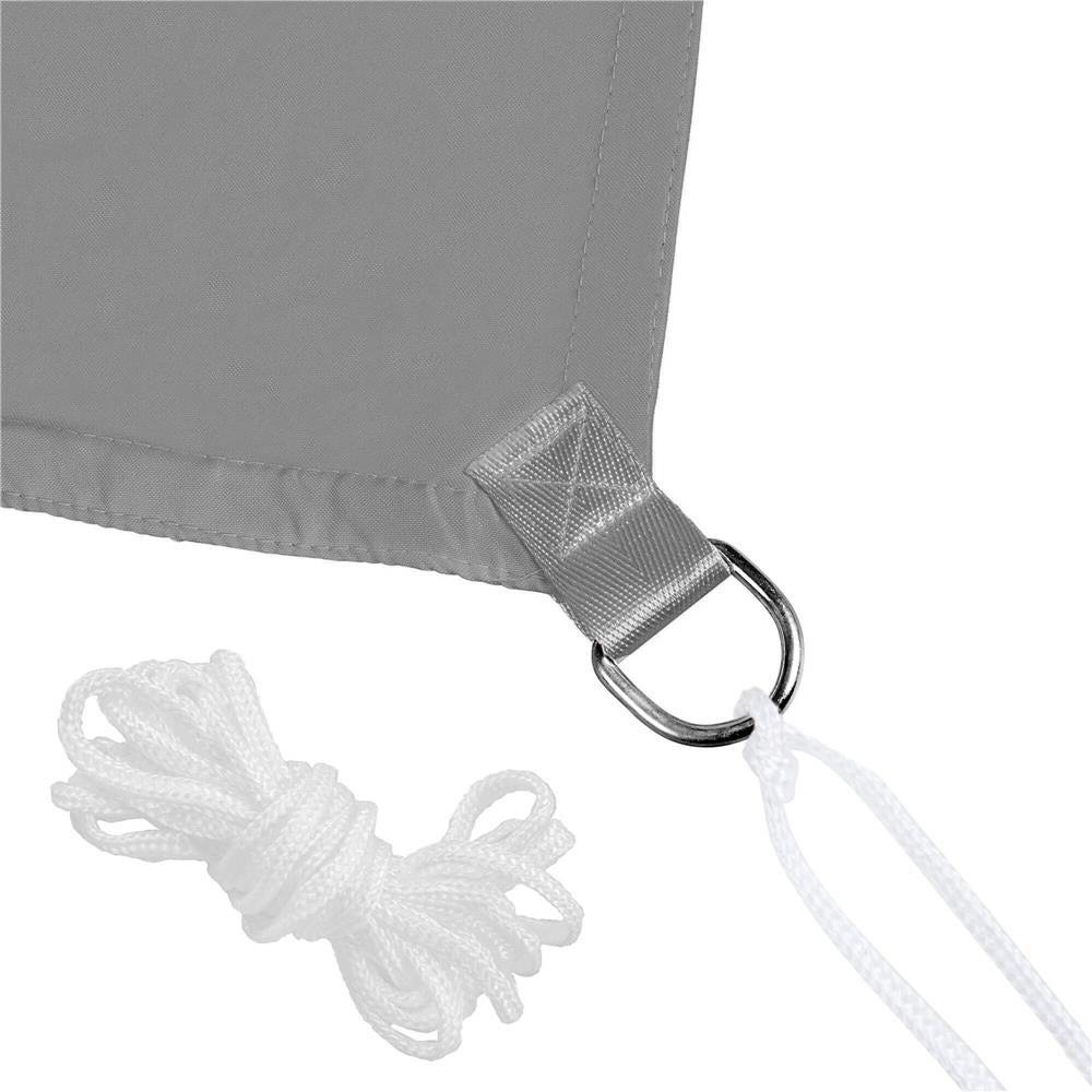 Copertina prelata de soare Sersimo SN150, patrata, impermeabila cu protectie UV, 5x5m, gri inchis