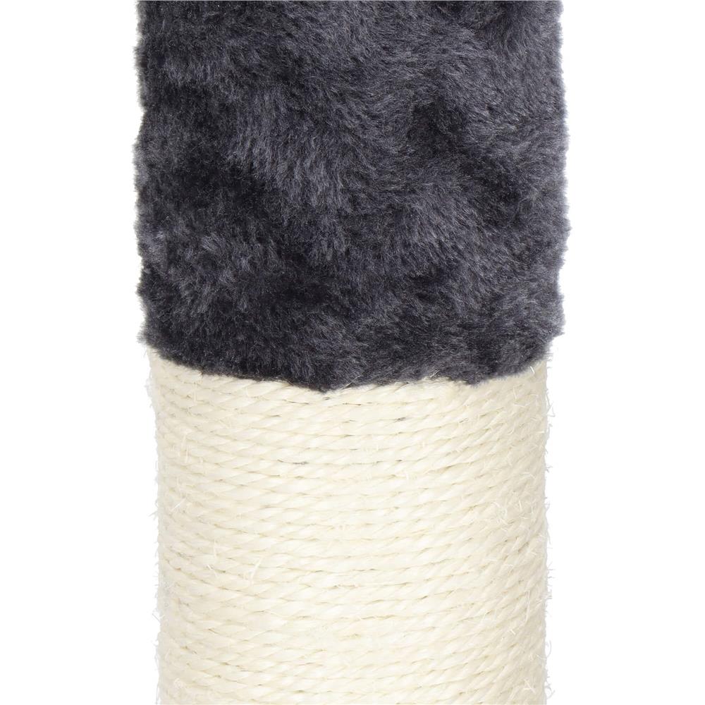 Ansamblu de joaca pentru pisici, tip stalp de catarat pana la tavan, inaltime reglabila, 240 - 265 cm, gri inchis
