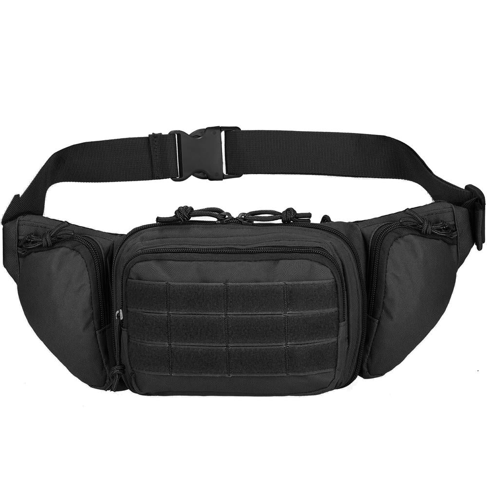 Borseta incapatoare pentru umar sau brau, impermeabila, unisex, 43x15cm, negru
