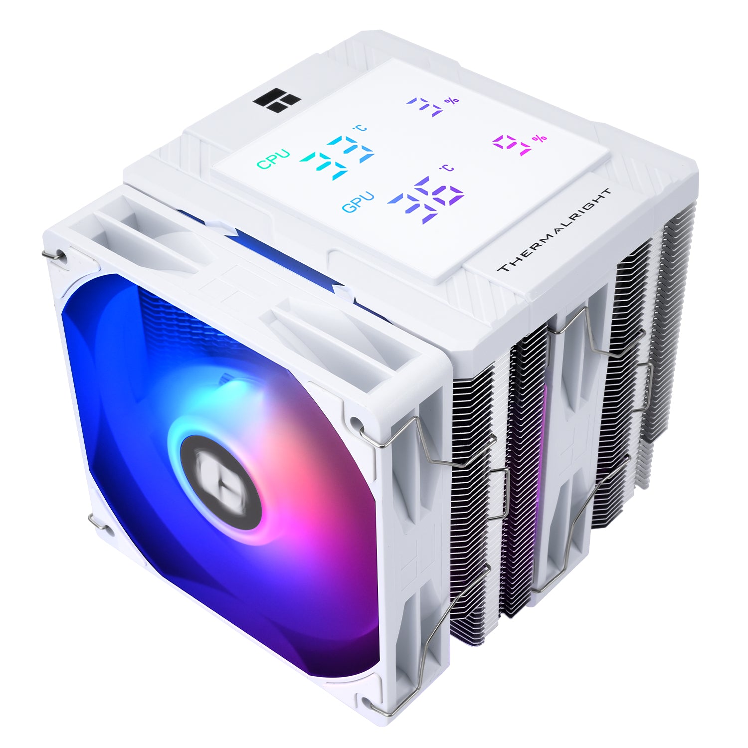 COOLER Thermalright "Peerless Assassin 120 Digital WhiteArgb" skt. Intel si AMD, racire cu aer, vent. 2 x 120mm (TL-C12C-X28-S V2), 1850 rpm, 6 heatpipes, inaltime 162mm, ARGB,"Peerless Assassin 120 Digital WhiteArgb"