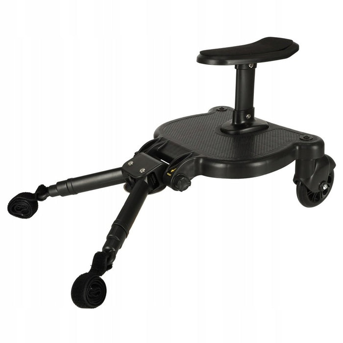 Platforma pentru carucior 55x33x36 cm, cu sezut pentru al doilea copil, montaj rapid, compatibilitate universala, neagra