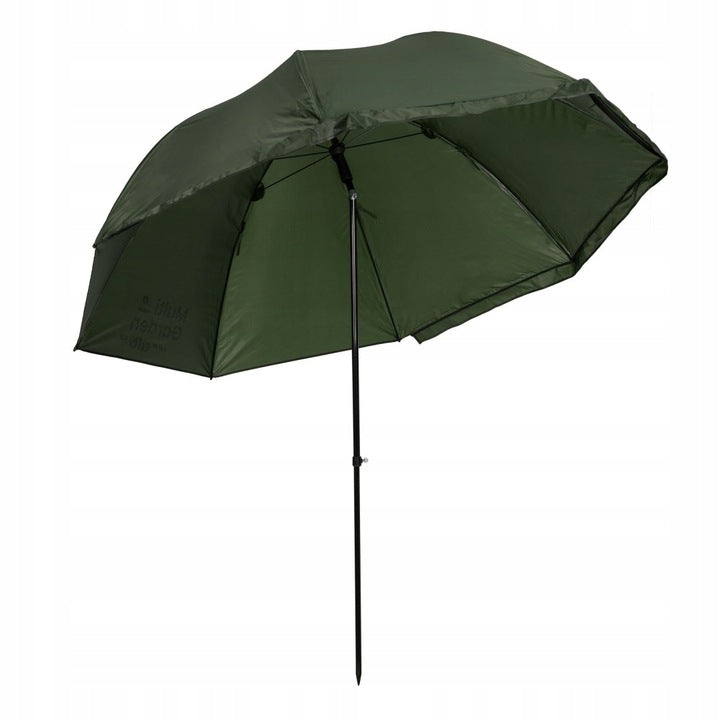 Umbrela pescuit 200x220 cm, cu perete lateral detasabil si ferestre, reglabil pe inaltime si unghi, otel si Oxford impermeabil, verde