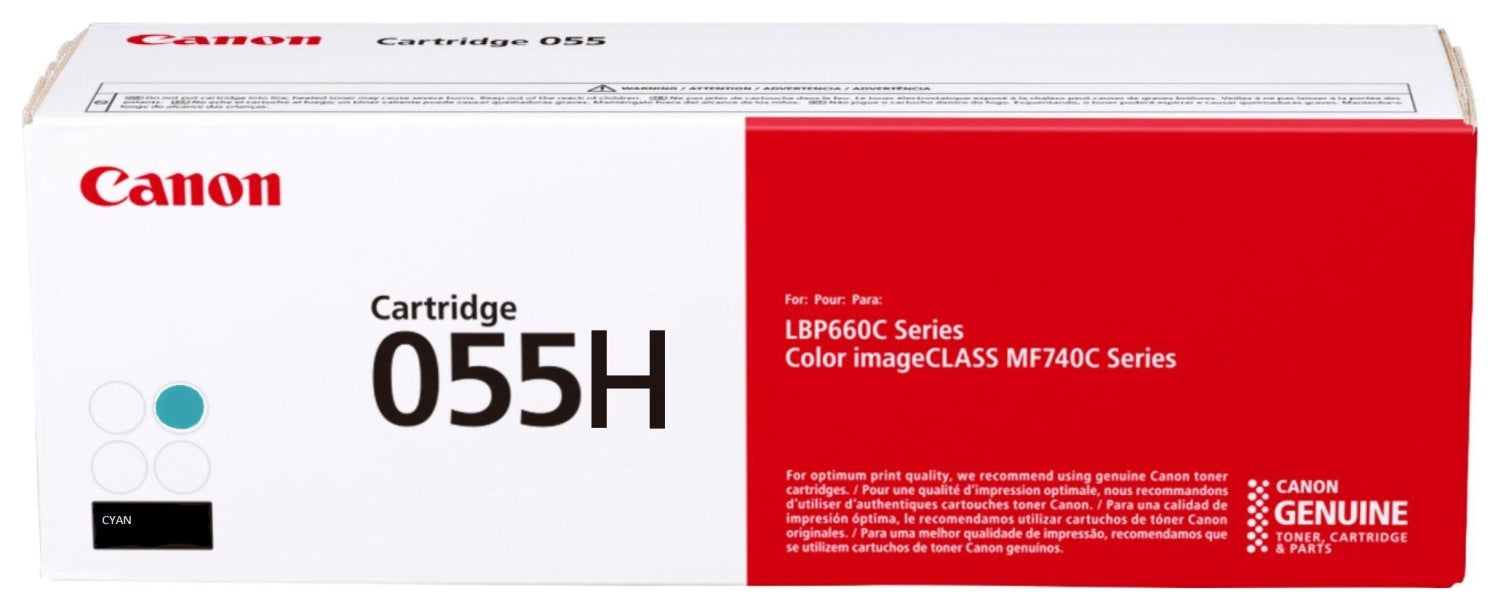 Toner Original Canon cyan, CRG-055HC, pentru I-Sensys LBP-663|LBP-664|MF-742|MF-744|MF-746, 5.9K, , "3019C002AA"