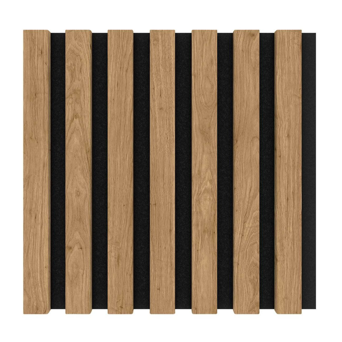 Modul riflaj MDF decorativ LDA PREMIUM de tip panou acustic, Stejar Saragossa, 30x30 cm