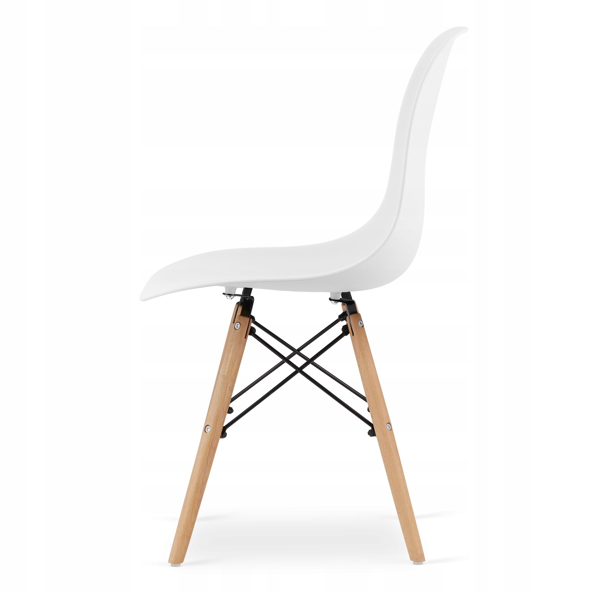 Scaun dining Scandinav pentru bucatarie, 38x42x82cm, alb