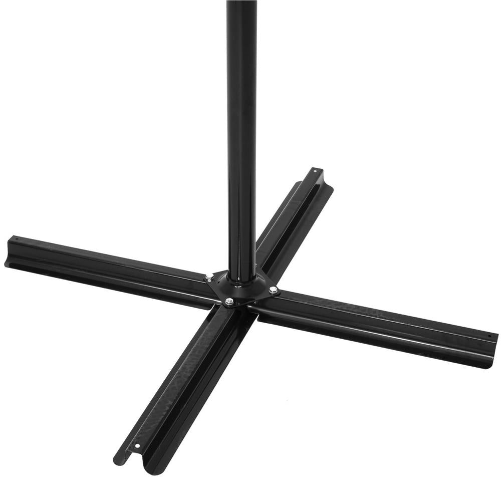 Umbrela de gradina cu brat lateral banana, cu husa, 300cm, gri