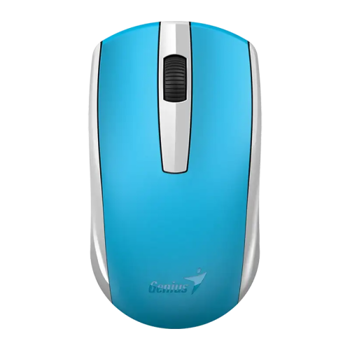 Mouse Genius "ECO-8100", PC sau NB, wireless 2.4GHz, optic, 1200 dpi, butoane/scroll 3/1, acumulator, albastru, "31030046401" 4710268 262756