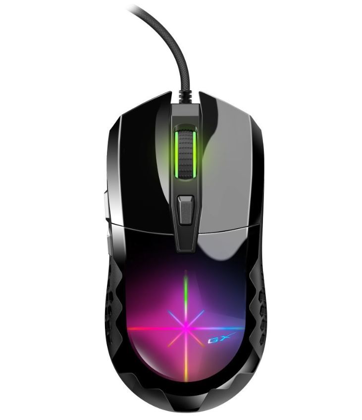 MOUSE Genius, "Scorpion M715", gaming, cu fir, USB, optic, 7200 dpi, butoane/scroll 6/1, , negru, "31040007400"