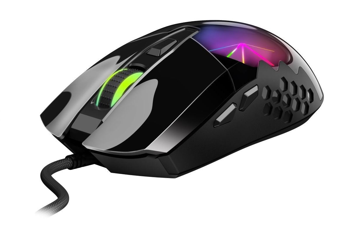 MOUSE Genius, "Scorpion M715", gaming, cu fir, USB, optic, 7200 dpi, butoane/scroll 6/1, , negru, "31040007400"