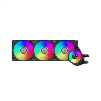 COOLER PCCOOLER "DA360 ARGB", skt. Intel si AMD, racire cu lichid, 3 x 120mm, 400 - 1800 RPM, iluminare RGB adresabil, afisaj