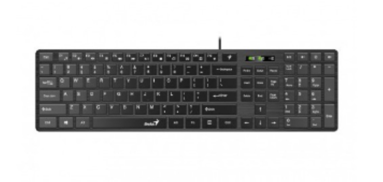 TASTATURA GENIUS USB, 104 taste (chocolate style), black, "SlimStar 126" "31310017400"