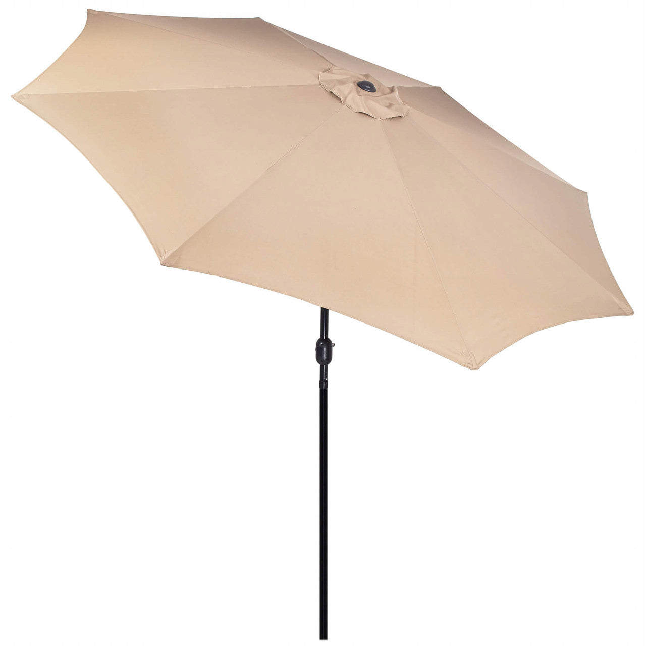 Umbrela terasa gradina, cu manivela si inclinare, diametru 300cm, Taupe